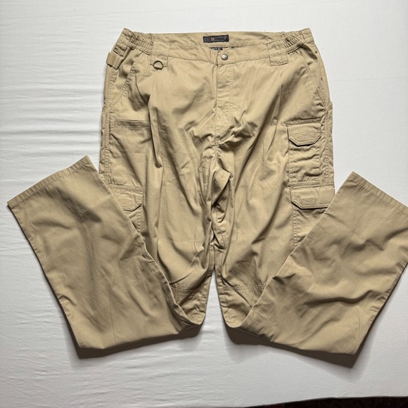 5.11 TACTICAL Pro Pants TDU Khaki Ripstop Mens‎ 40x36 Cargo Utility Combat - Picture 1 of 6